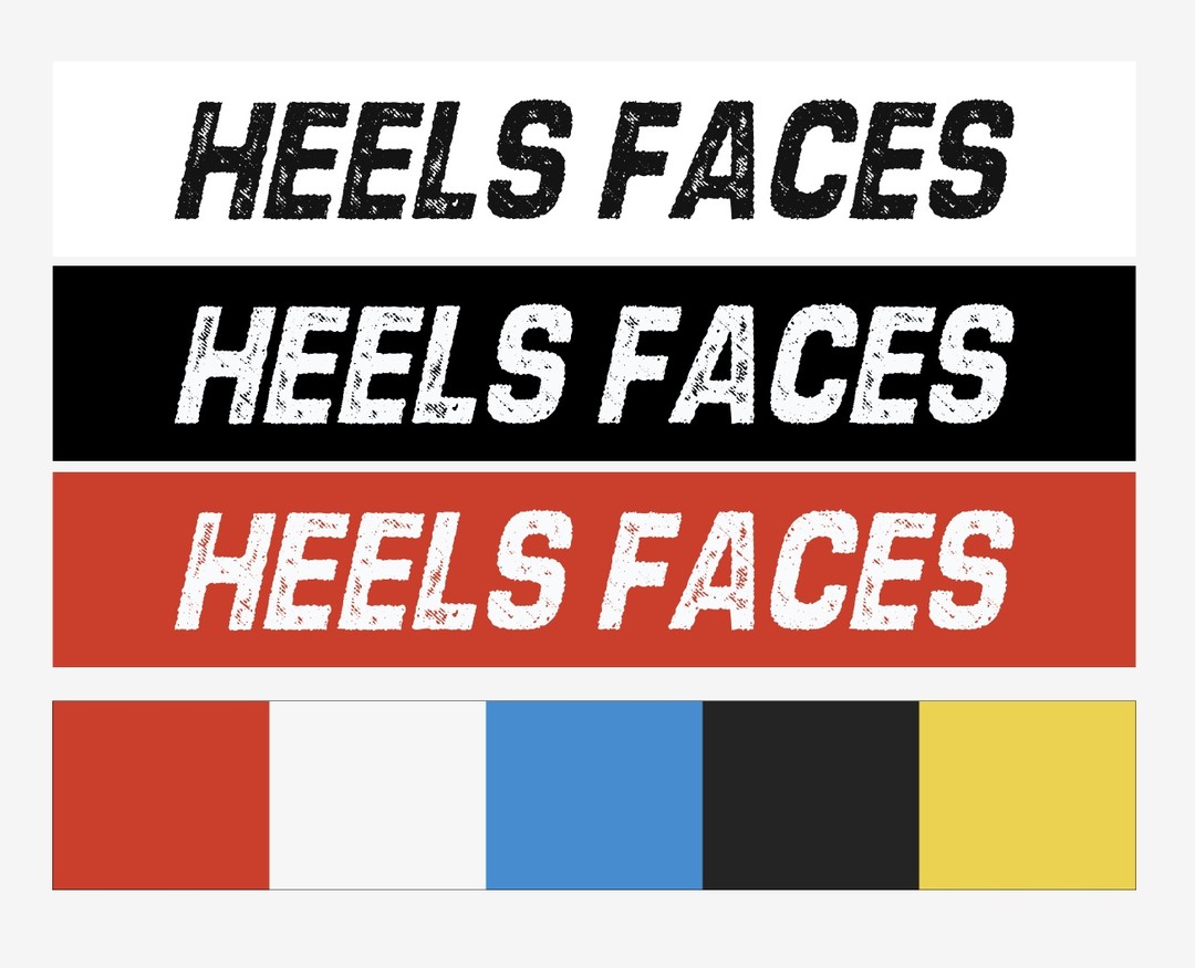 Heels vs Faces Logo & Branding Colors